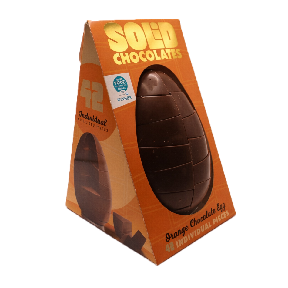 Solid Orange Chocolate Egg (750g)