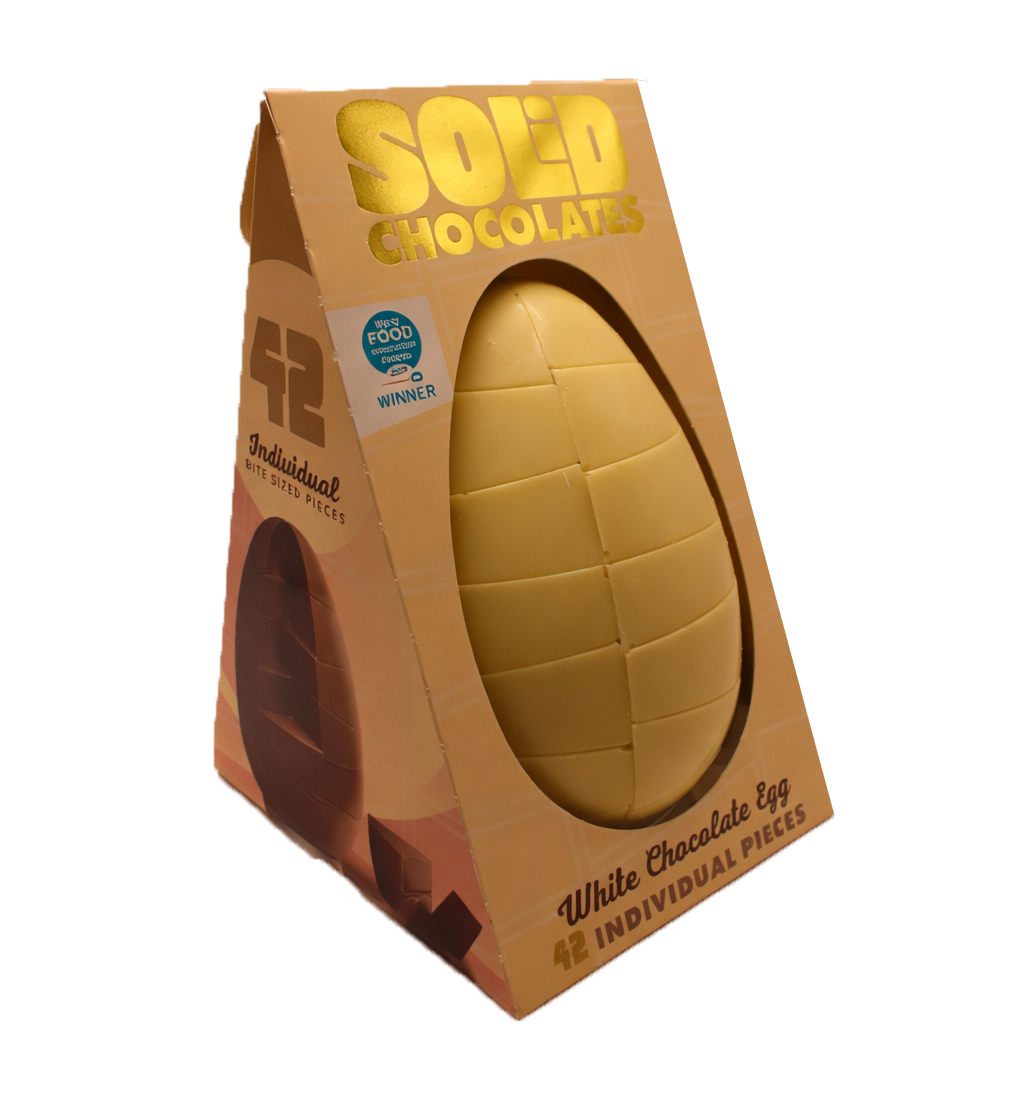 Solid White Chocolate Egg (750g)